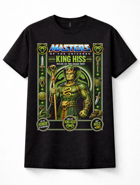 Masters of the Universe King Hiss Snake Men Eternia Unisex T-Shirt