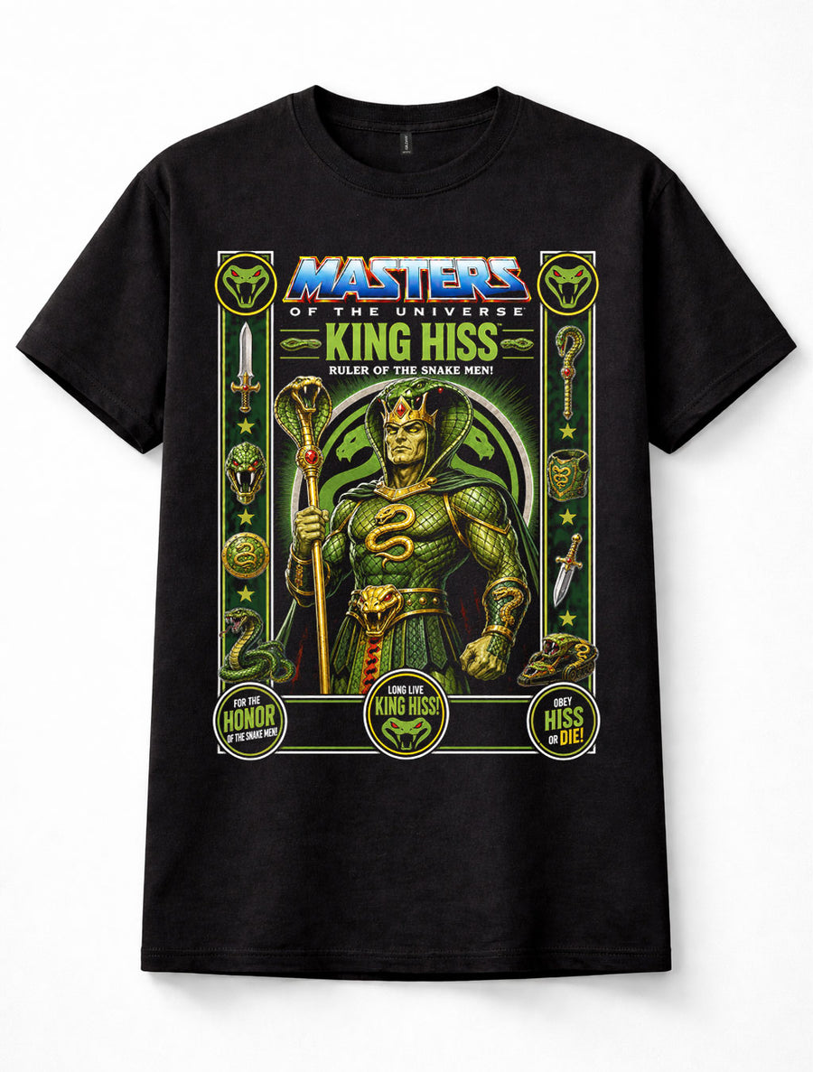 Masters of the Universe King Hiss Snake Men Eternia Unisex T-Shirt