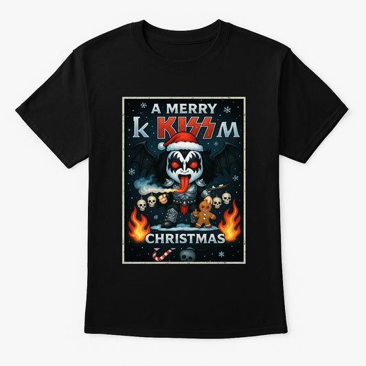 KISS Merry Christmas Hard Rock Unisex Christmas T-Shirt or Hoodie