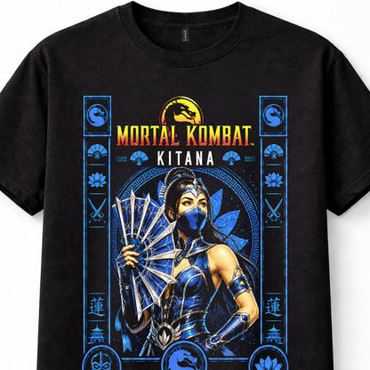 Mortal Kombat Kitana Princess Fighting Game Gamer Unisex T-Shirt