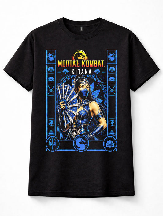 Mortal Kombat Kitana Princess Fighting Game Gamer Unisex T-Shirt