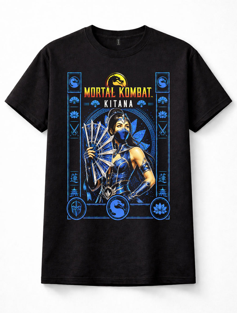 Mortal Kombat Kitana Princess Fighting Game Gamer Unisex T-Shirt