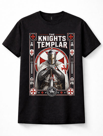 Knights Templar Crusader Medieval Knight Sword Crusades History Unisex T-Shirt