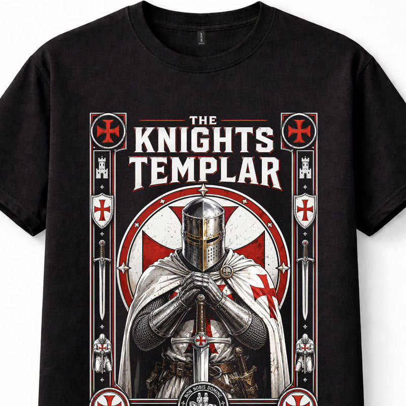 Knights Templar Crusader Medieval Knight Sword Crusades History Unisex T-Shirt