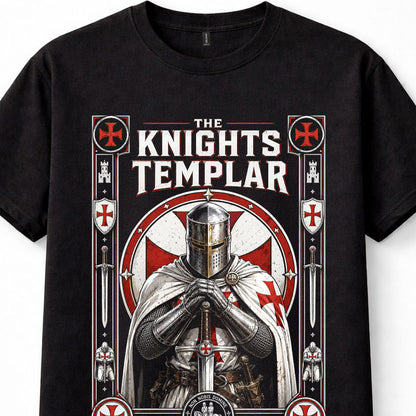 Knights Templar Crusader Medieval Knight Sword Crusades History Unisex T-Shirt