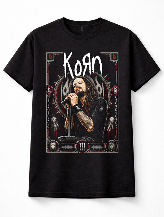 Korn Jonathan Davis Live Nu Metal Rock Music Unisex T-Shirt