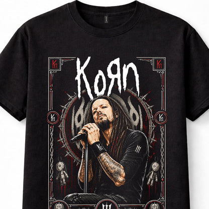 Korn Jonathan Davis Live Nu Metal Rock Music Unisex T-Shirt