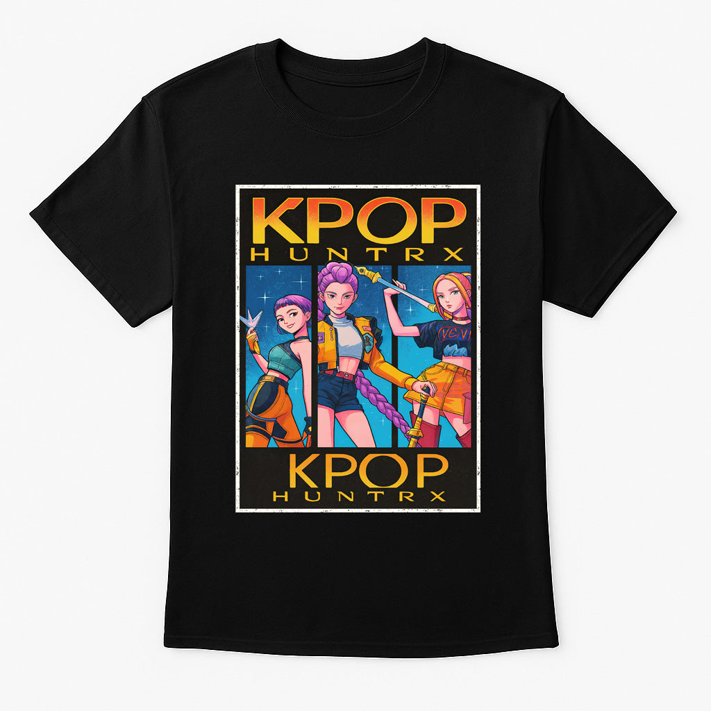 KPop Demon Hunters KPop Huntrix Anime K-Pop Girl Group Adults & Kids Unisex T-Shirt