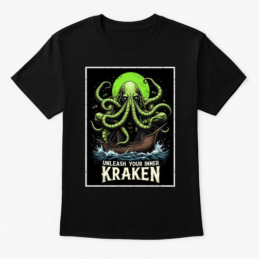 Unleash Your Inner Kraken Unisex T-Shirt Sea Monster Horror Tee