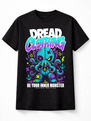 Kraken Cthulhu Sea Monster Horror Gothic Neon Graphic Unisex T-Shirt