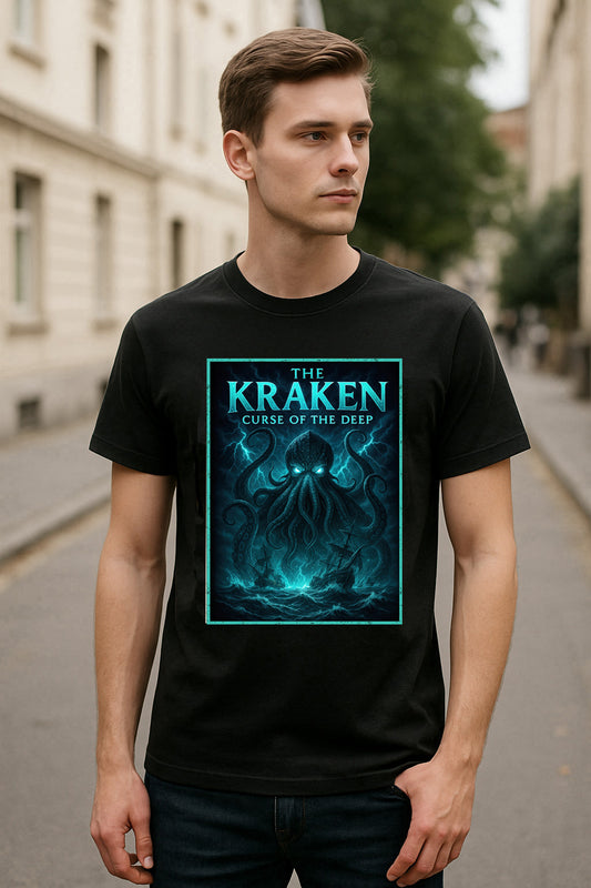 The Kraken Curse of the Deep Unisex Adults & Kids T-Shirt