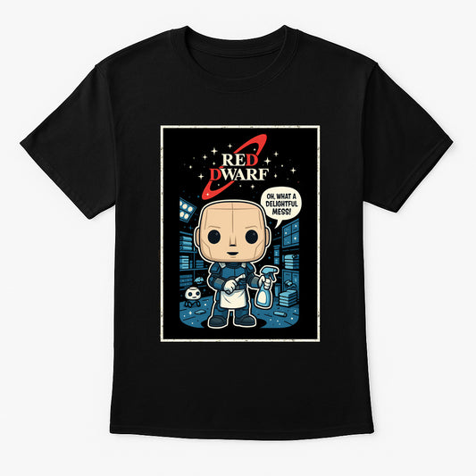 Red Dwarf "Kryten" Vintage Comic Style Graphic Tee – Classic Sci-Fi Android T-Shirt