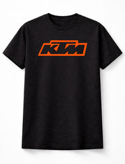 KTM Logo Graphic Unisex Motorcycle Racing Black T-Shirt