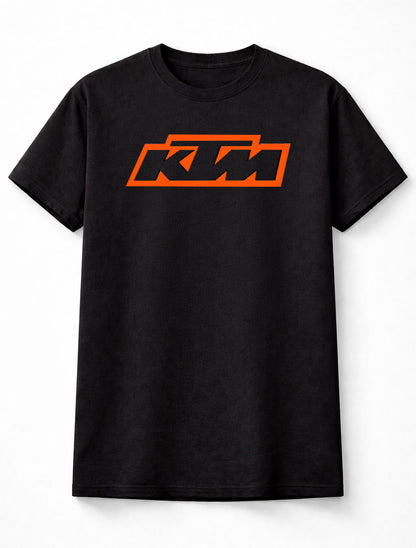 KTM Logo Graphic T-Shirt Racing Motorcycle Brand Fan Tee Sport Bike Motocross Style Unisex Shirt for Adults & Kids