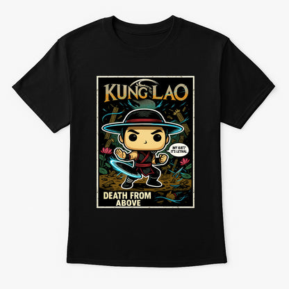 Mortal Kombat Kung Lao “Death From Above” Unisex T-Shirt – Lethal Hat Warrior Fighter Tee