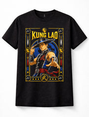 Mortal Kombat Kung Lao Shaolin Warrior Razor Hat Fighting Game Black Unisex T-Shirt