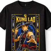 Mortal Kombat Kung Lao Shaolin Warrior Razor Hat Fighting Game Black Unisex T-Shirt