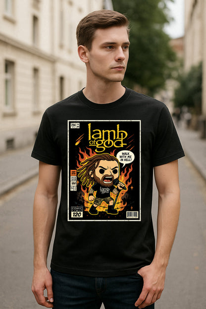Lamb of God Walk With Me in Hell Metal Funko Pop Style Unisex T-Shirt