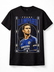 Frank Lampard Chelsea FC Number 8 Football Captain Legend Black Unisex T-Shirt