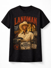 Landman Tommy Norris TV Series Oilfield Drama Western Unisex T-Shirt