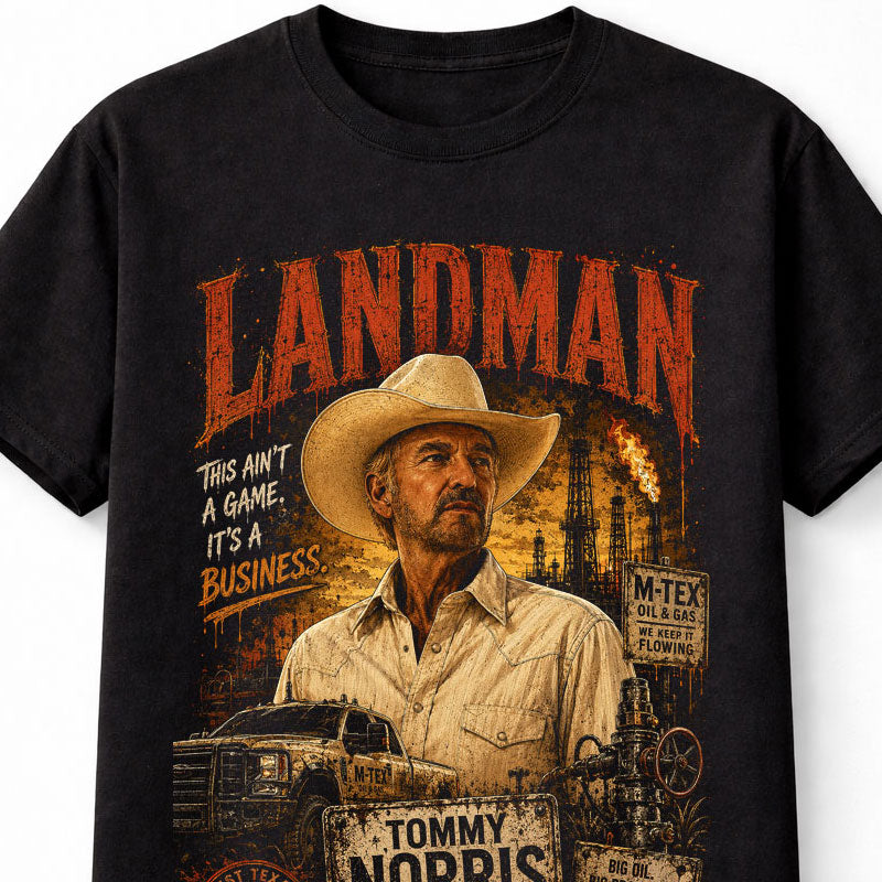 Landman Tommy Norris TV Series Oilfield Drama Western Unisex T-Shirt