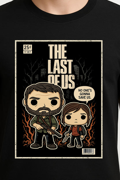 The Last of Us Unisex Comic T-Shirt – Post-Apocalyptic Survival Heroic Duo Tee