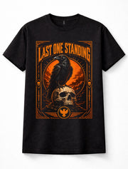 Last One Standing Raven Skull Gothic Horror Graphic Unisex T-Shirt