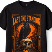 Last One Standing Raven Skull Gothic Horror Graphic Unisex T-Shirt