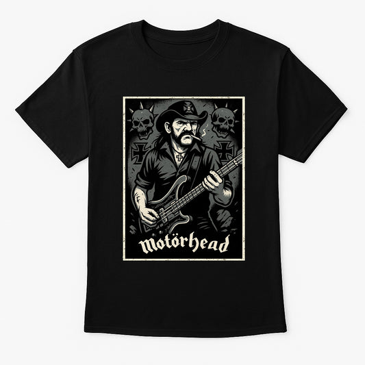 Motörhead “Lemmy Tribute” Unisex T-Shirt – Classic Heavy Metal Band Vintage Rock Tee