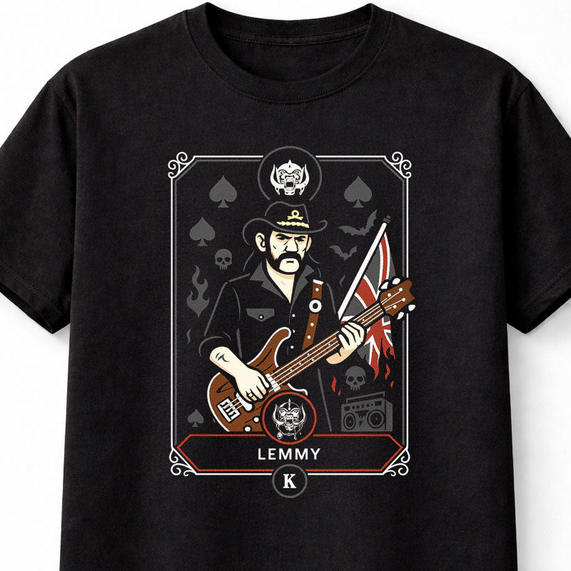 Motörhead Lemmy Kilmister Ace of Spades Rock Legend Adults & Kids Unisex T-Shirt