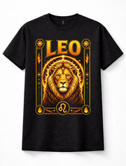Share Leo Zodiac Lion Astrology Horoscope Star Sign Fire Celestial Unisex T-Shirt