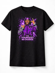 Leon Slater Youngest In Charge TNA Wrestling Purple Lightning Graphic Unisex T-Shirt