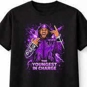 Leon Slater Youngest In Charge TNA Wrestling Purple Lightning Graphic Unisex T-Shirt