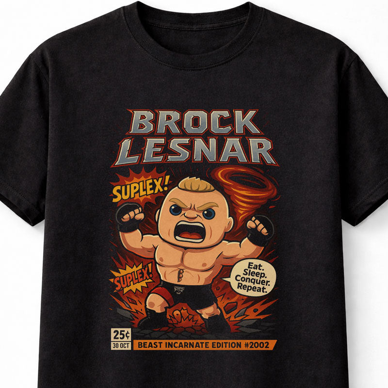 Brock Lesnar “Beast Incarnate” Cartoon Wrestling Adults & Kids Unisex T-Shirt