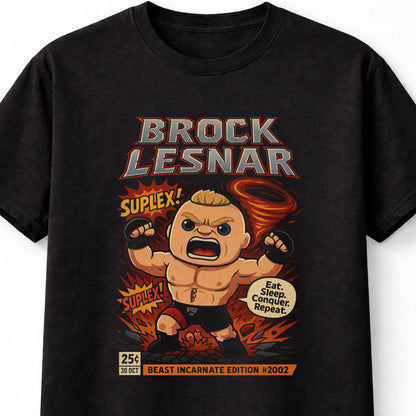 Brock Lesnar “Beast Incarnate” Cartoon Wrestling Adults & Kids Unisex T-Shirt