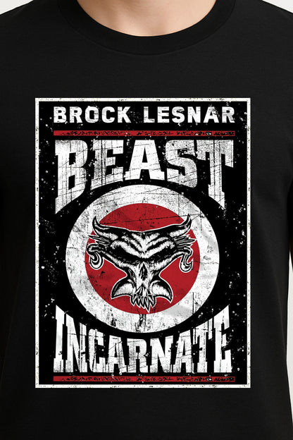 Brock Lesnar Beast Incarnate Retro Wrestling Unisex T-Shirt Classic Suplex City Tee