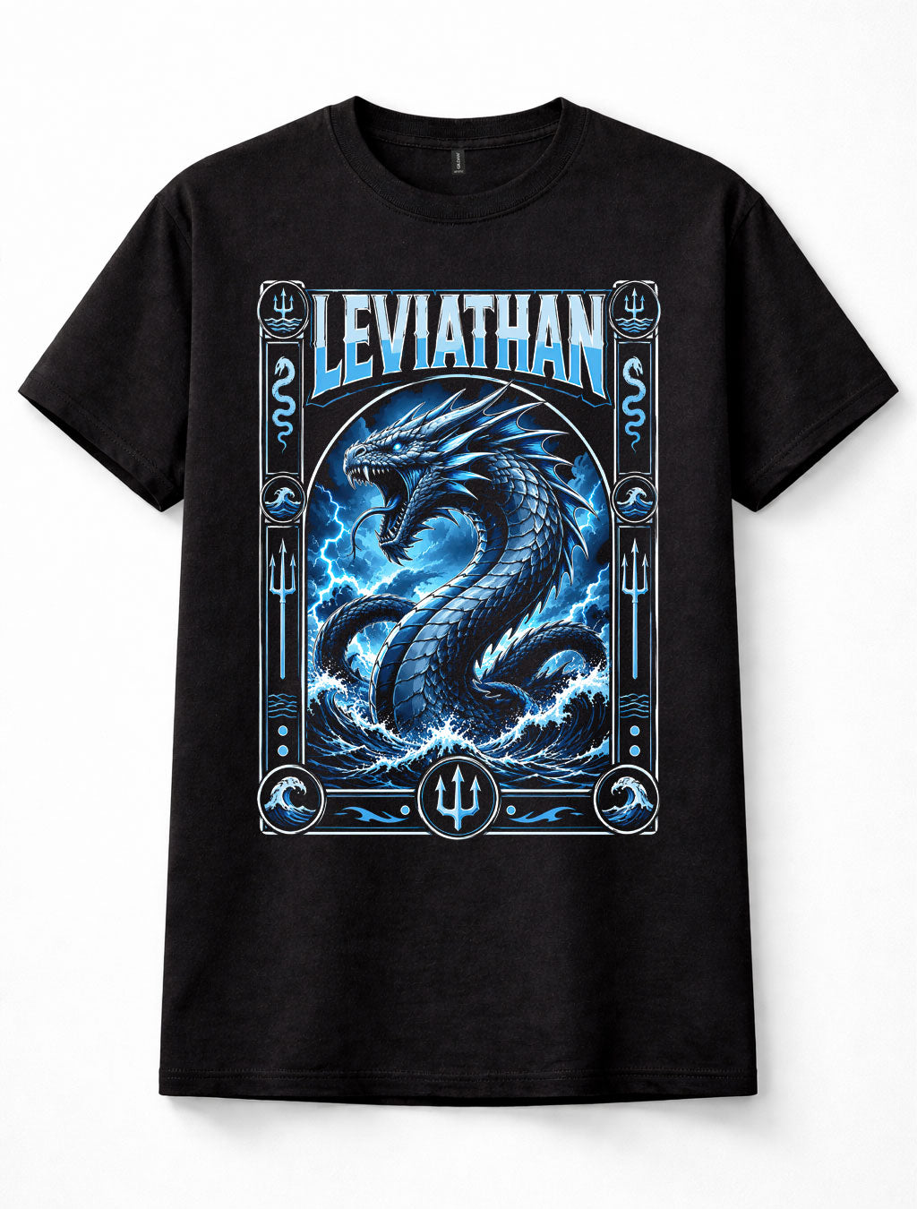 Leviathan Sea Serpent Dragon Ocean Monster Biblical Mythology Unisex T-Shirt