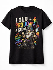 Pride Gnome LGBTQ Rainbow Love Is Love Graphic Unisex T-Shirt