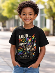 Pride Gnome LGBTQ Rainbow Love Is Love Graphic Unisex T-Shirt
