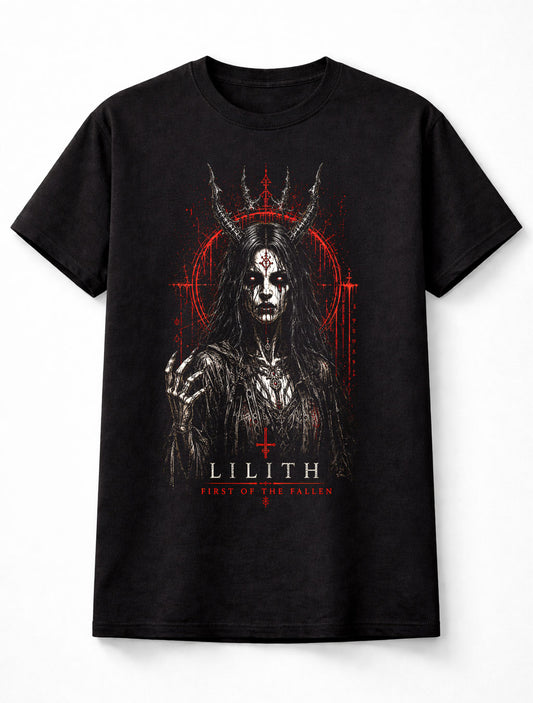 Lilith First of the Fallen Gothic Demon Horror Metal Unisex T-Shirt