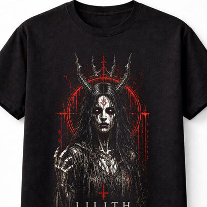 Lilith First of the Fallen Gothic Demon Horror Metal Unisex T-Shirt
