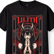 Lilith Demon Queen Gothic Occult Dark Fantasy Horror Goth Unisex T-Shirt