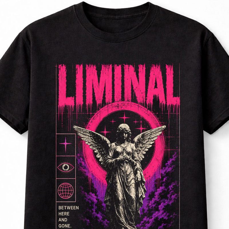 Liminal Angel Celestial Gothic Fantasy Spiritual Graphic Unisex T-Shirt