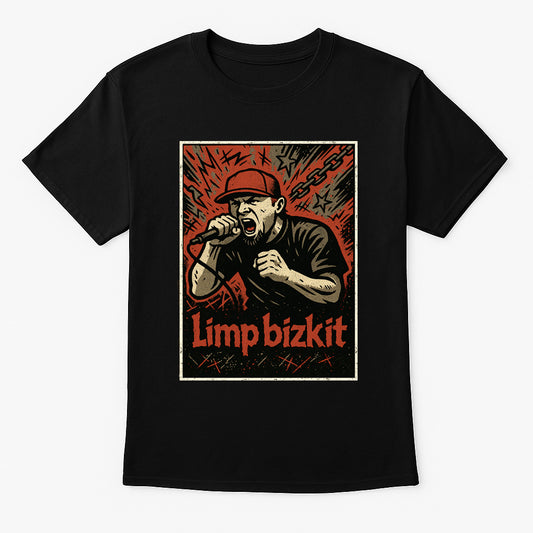 Limp Bizkit Fred Durst “Live Mic” Unisex T-Shirt – Classic Nu Metal Band Vintage Rock Fan Tee
