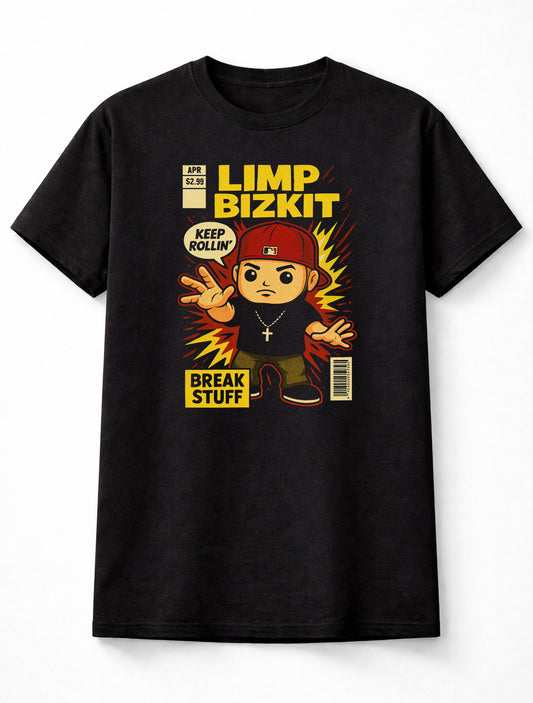 Limp Bizkit Break Stuff Keep Rollin’ Nu Metal Graphic Adults & Kids Unisex T-Shirt