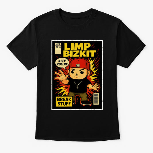 Limp Bizkit “Keep Rollin’” Unisex T-Shirt – Nu Metal Icon Break Stuff Era Band Graphic Tee