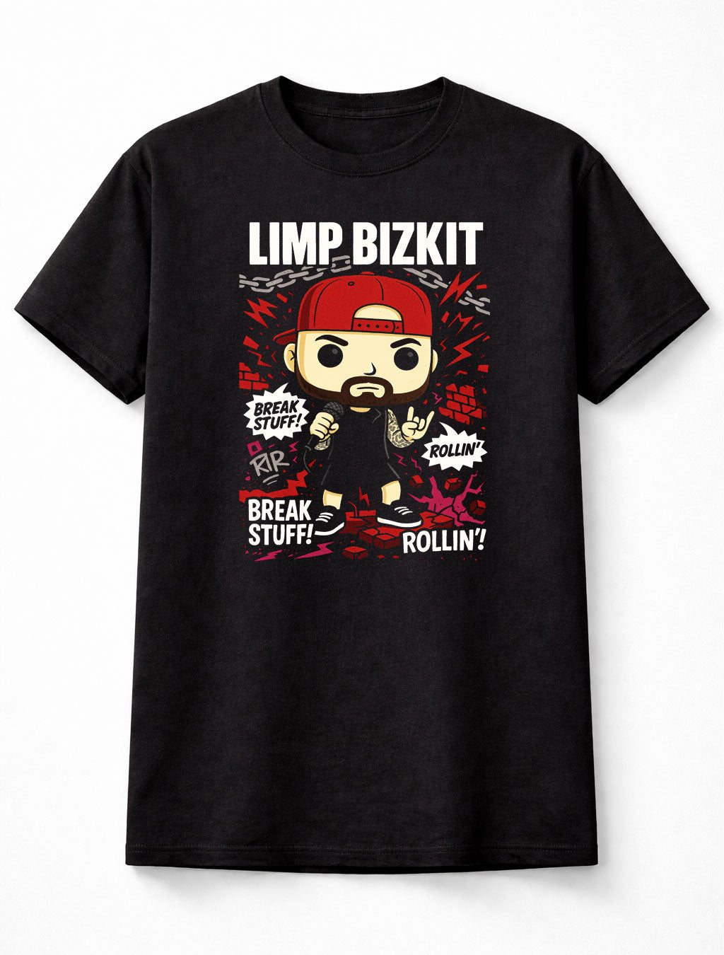 Limp Bizkit Break Stuff Rollin’ Rap Rock Nu Metal Adults & Kids Unisex T-Shirt