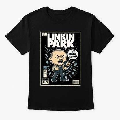 Linkin Park Chester “I’ve Become So Numb” Unisex T-Shirt – Nu Metal Band Comic Edition Graphic Tee
