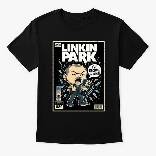 Linkin Park Chester “I’ve Become So Numb” Unisex T-Shirt – Nu Metal Band Comic Edition Graphic Tee