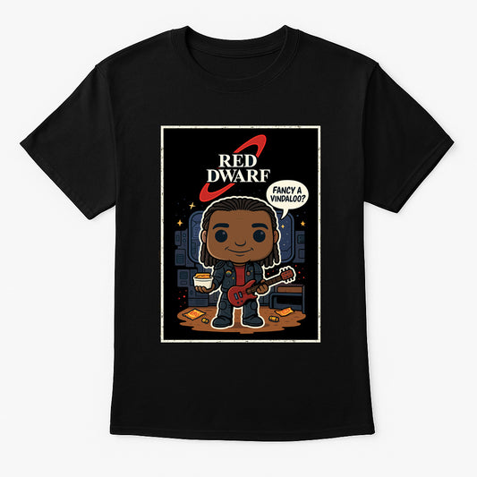 Red Dwarf "Dave Lister" Retro Comic Graphic T-Shirt – Classic Sci-Fi TV Series Tee